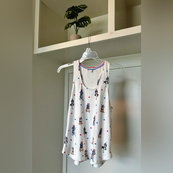 NWT PJ SALVGE Star Spangled Racerback Tank Size XS - Picture 3 of 11